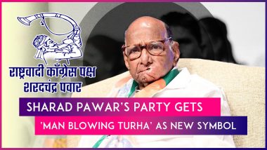 Sharad Pawar’s Party Gets ‘Man Blowing Turha’ As New Symbol By Election Commission